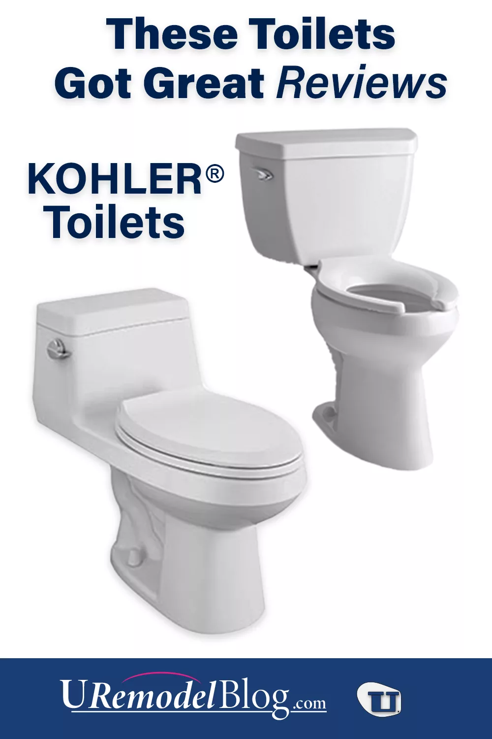 2 Toilets by Kohler